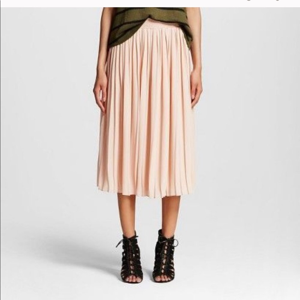 Pleated Midi Skirt Who What Wear for Target Small